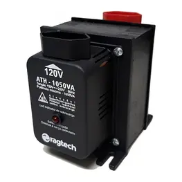 Autotransformador Ragtech ATH 1050 1050VA, Bivolt, 2 Tomadas NBR 10A, Filtro de Linha, Protetor Térmico Rearmável - 4473