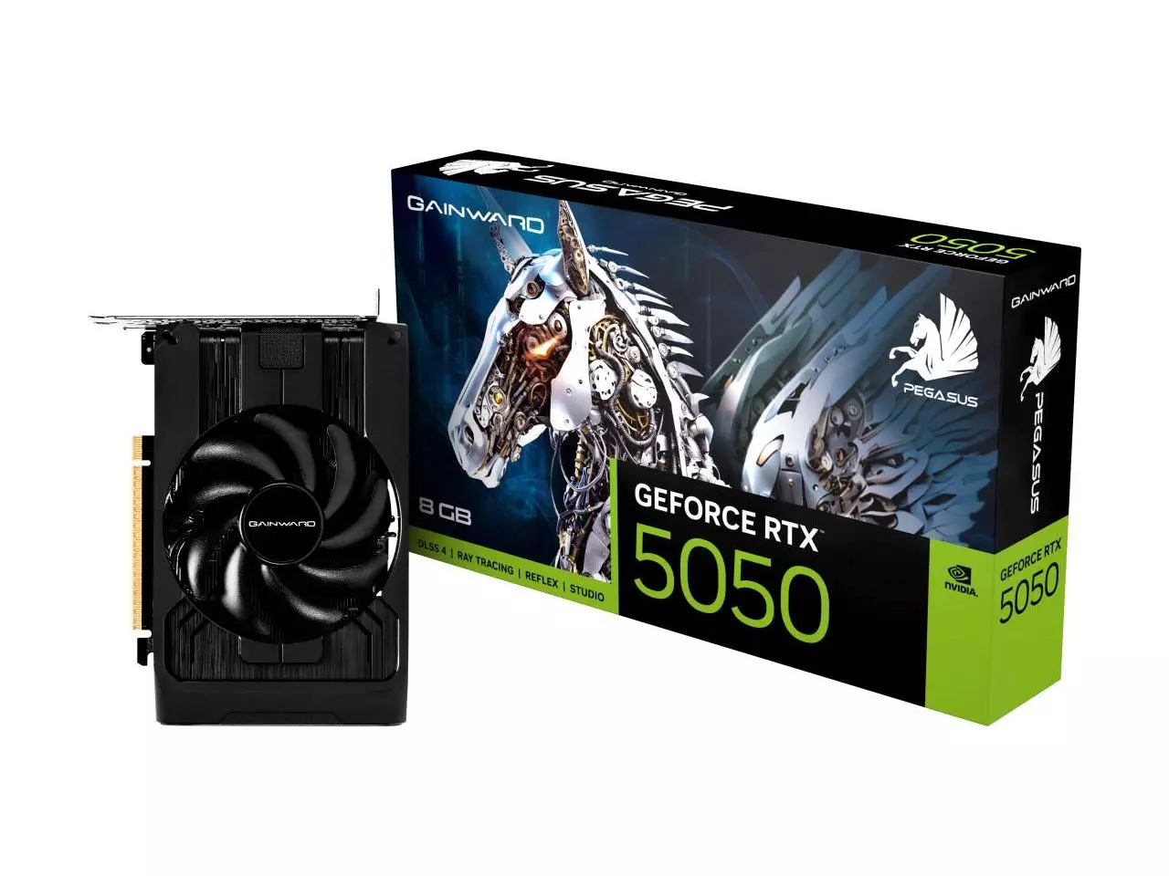 Placa de Vídeo Gainward GeForce RTX 5050 Pegasus 8GB GDDR6 PCI-E 5.0 - NE65050019P1-GB2070E