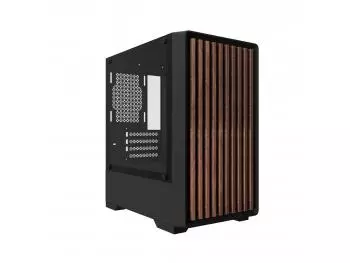 Gabinete Bluecase Gamer EKO BG-060, Frontal em Madeira, Mid Tower - Preto