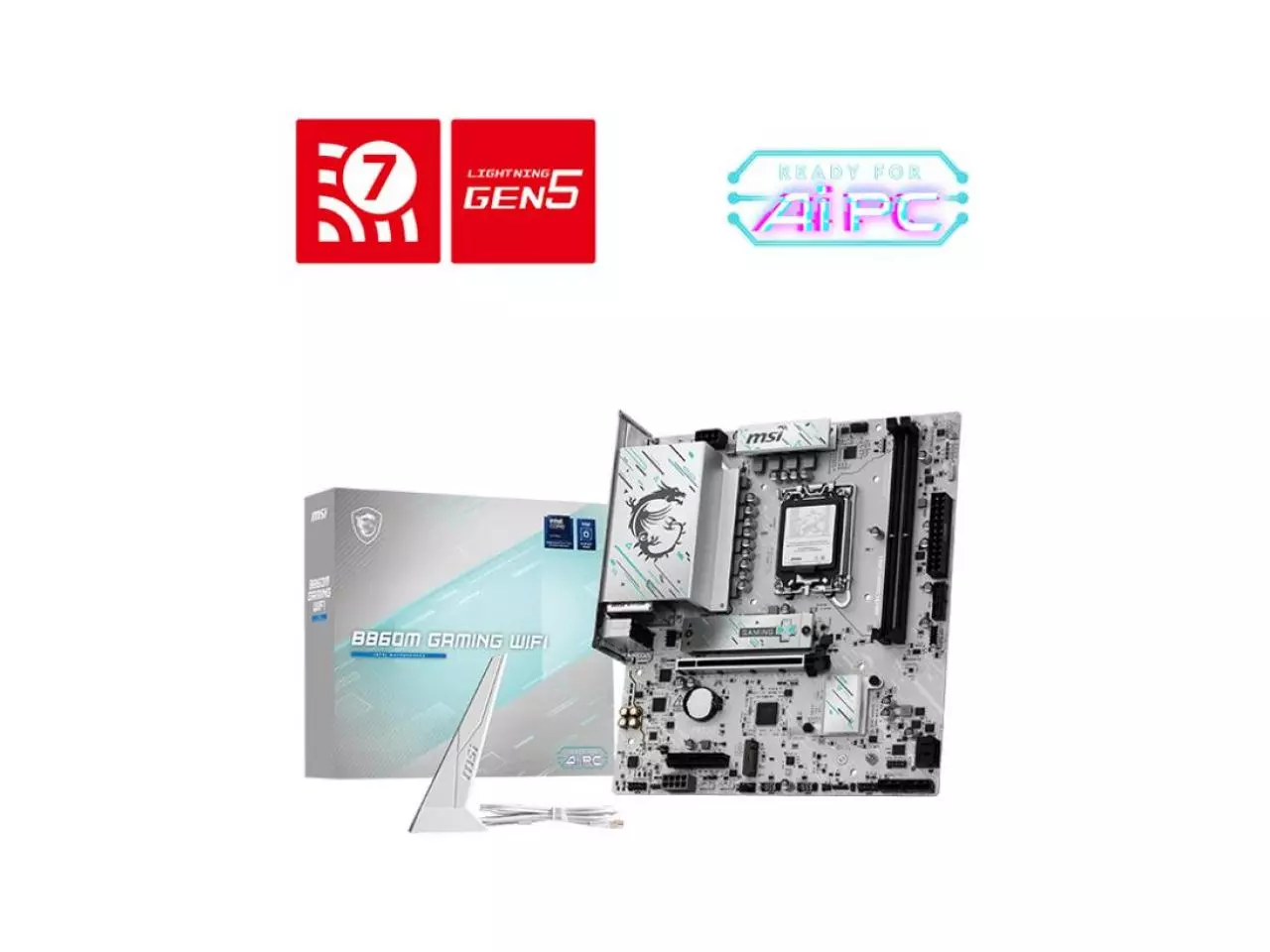 Placa Mãe MSI B860M GAMING (Socket LGA 1851/INTEL B860/DDR5/M.2/WIFI)