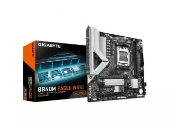 Placa Mãe Gigabyte B840M EAGLE WIFI6 (Socket AM5/AMD B840/DDR5/M.2)