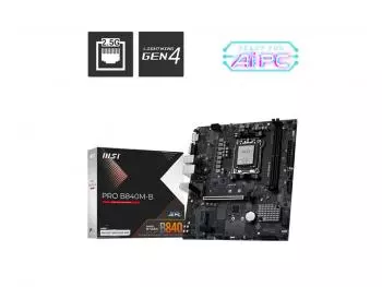 Placa Mãe MSI PRO B840M-B (Socket AM5/AMD B840/DDR5/M.2)