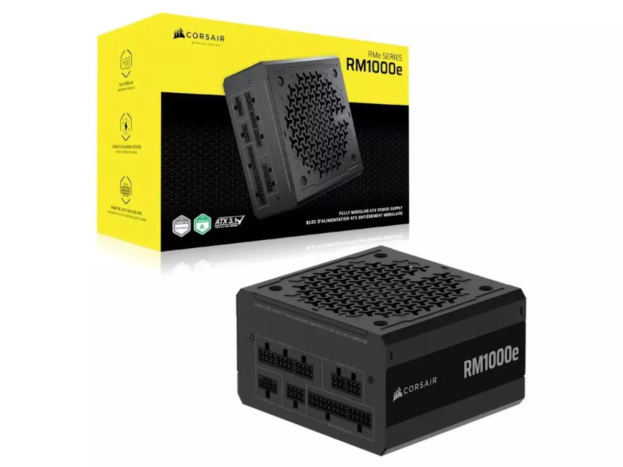 Fonte Corsair 1000W RMe Modular Series ATX 3.1 RM1000i 80 PLUS Gold