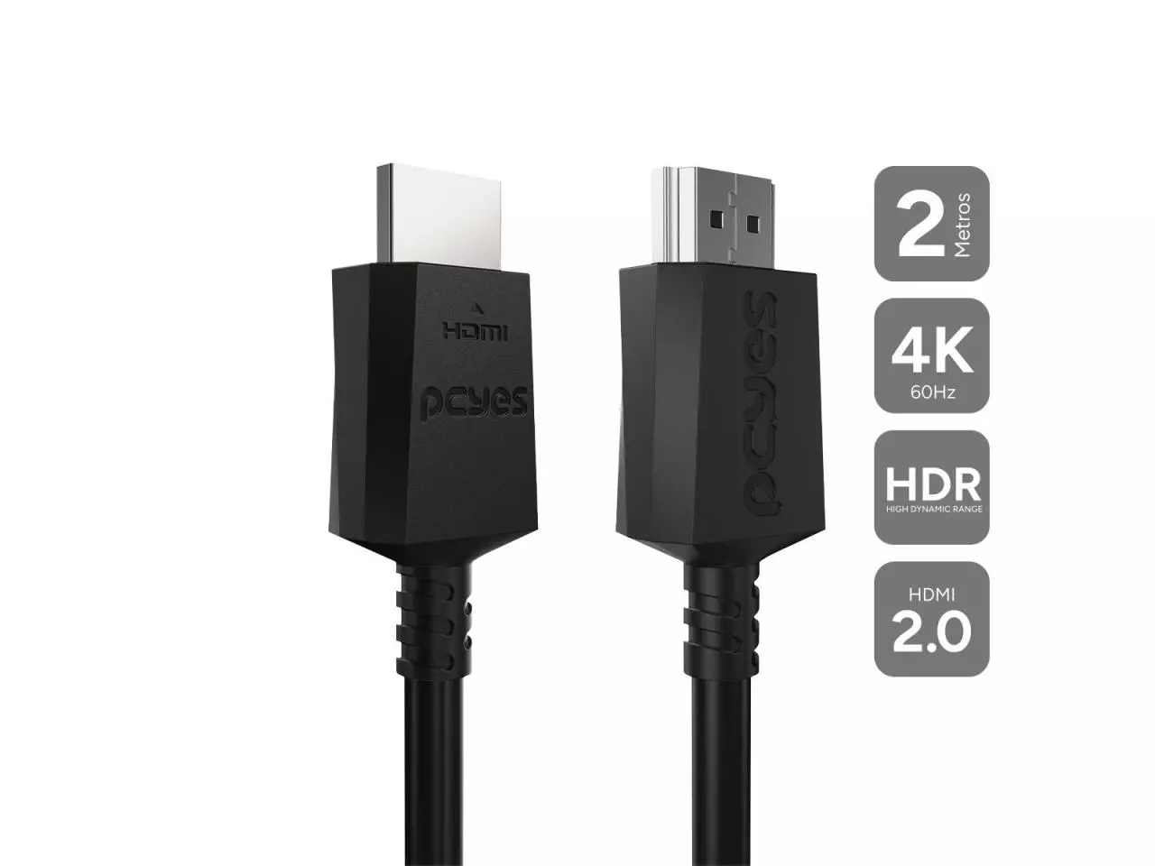 Cabo HDMI PCYes 2m 4K/60Hz - Phm20-2Nz