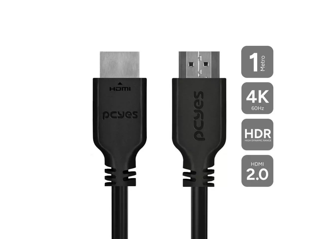 Cabo HDMI PCYes 1m 4K/60Hz - Phm20-1