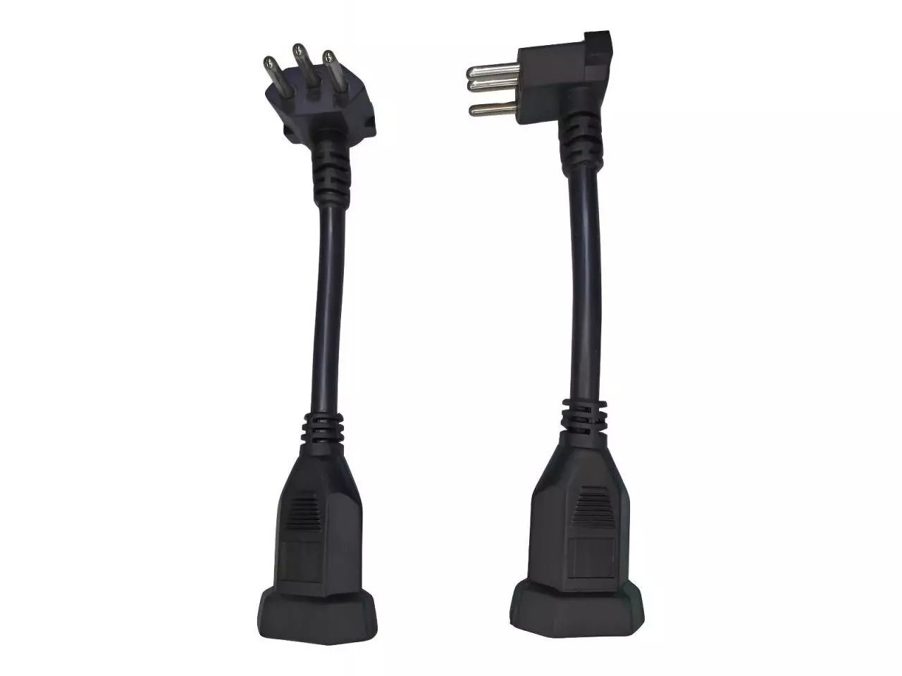 Adaptador Para Tomada 90 Graus 20a Macho 20a Fêmea 3p 18 Cm 127/220v