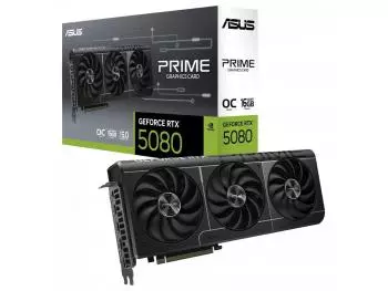 Placa de Vídeo ASUS Prime GeForce RTX 5080 OC Edition 16GB GDDR7 PCI-E 5.0 x16 - 90YV0LX0-M0NA00