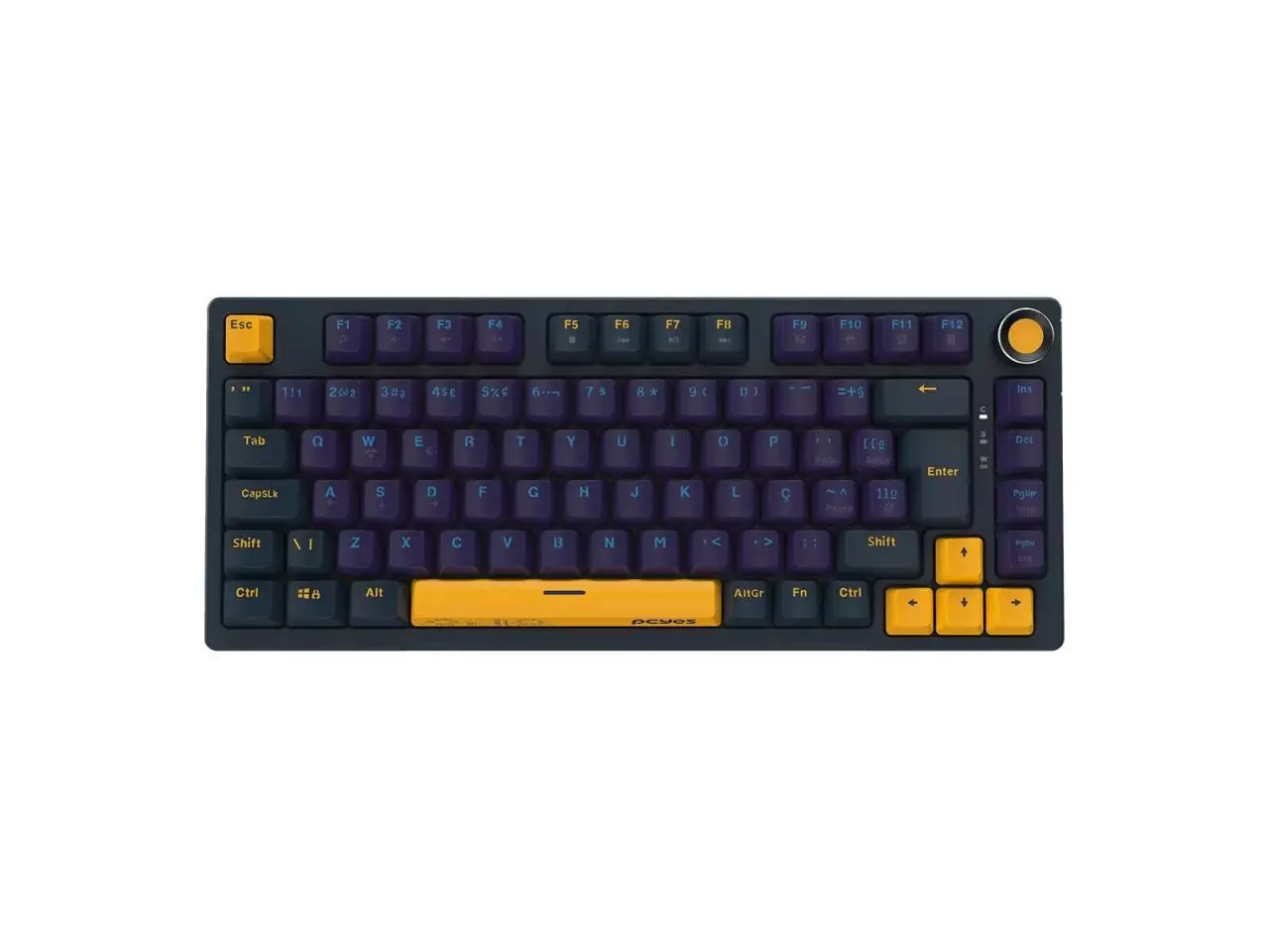 Teclado Mecânico Gamer PCYES Arkeum Sunset Edition 75% Switch Red, ABNT2, USB