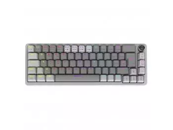 Teclado Mecânico Gamer PCYES Mecka White Ghost 65% Switch Red, ABNT2, USB