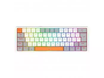 Teclado Mecânico Gamer Redragon Akali RGB com Switch Outemu Brown ABNT2