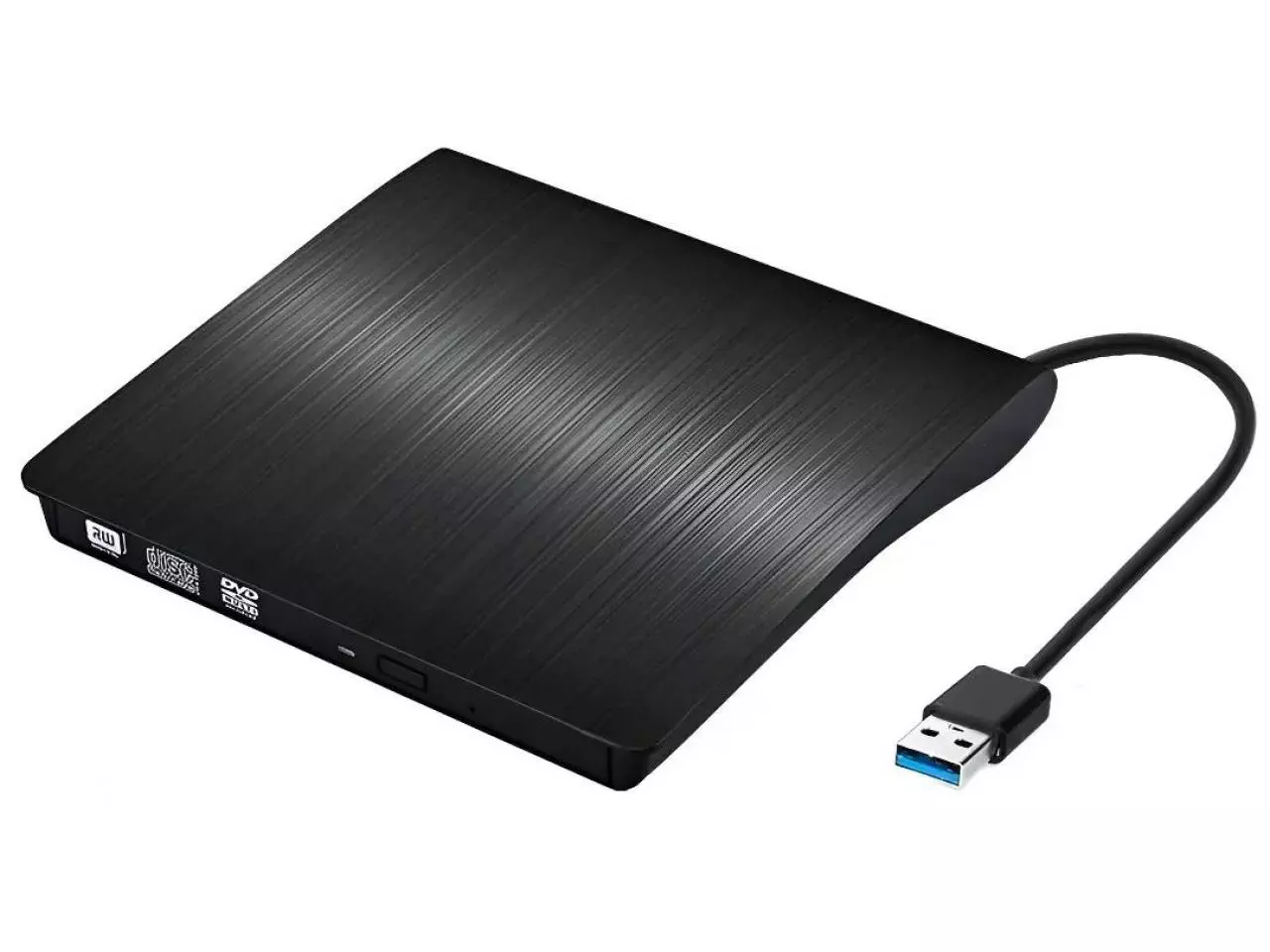 Leitor e Gravador de DVD Externo Slim USB 3.0/USB-C Preto - Haimei