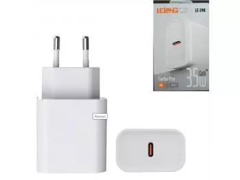 Carregador de Celular Universal (1 porta, USB-C) 35W, Turbo Pro - LeLong