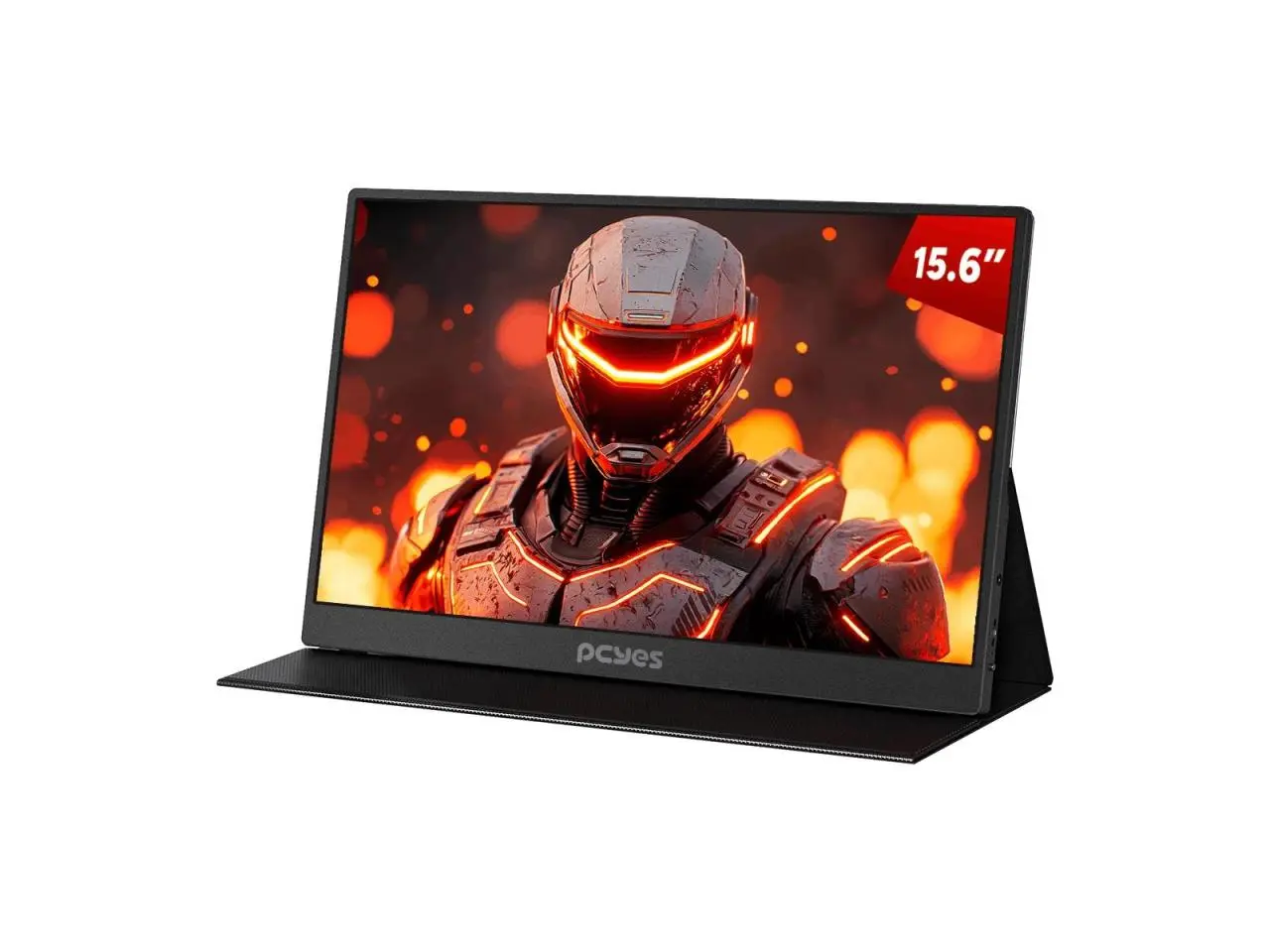 Monitor Portátil PCYes Quartzo Q15F, 15.6 Pol, Full HD, 60Hz, IPS, Mini-HDMI/USB-C, Pmpq15F60Bv