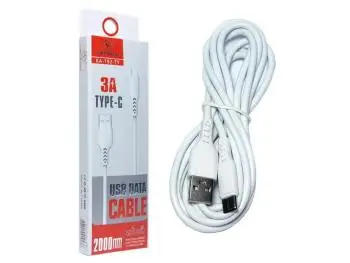 Cabo Conversor USB Tipo-C (M) x USB Tipo-A (M) 2m Branco - Kapbom