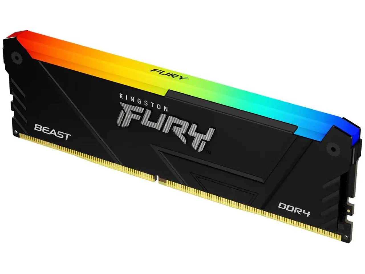 Memória Kingston Fury Beast RGB 8GB DDR4 3200MHz 1.2V CL16 PC4-25600