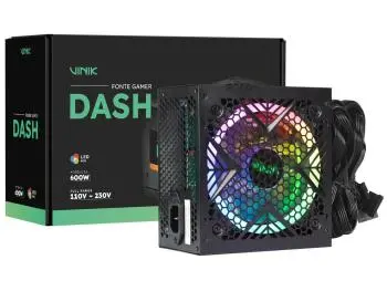 Fonte Vinik Dash 600W RGB ATX12V V2.x VFG600WPR