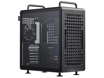 Gabinete Cooler Master QUBE 540 STARDUST IRON, 1 Fan, Lateral em Vidro Temperado, Mini Tower White