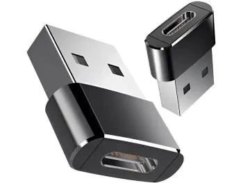 Adaptador Conversor USB Tipo-C (F) x USB Tipo-A (M) OTG - AJ-N23-H