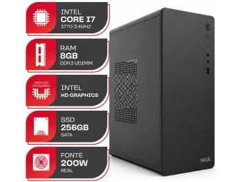 Computador Work Home - Intel i7 Edition (Intel Core i7-3770 Quad-Core, 8GB DDR3-1600, 256GB SSD, Intel HD Graphics 4000)