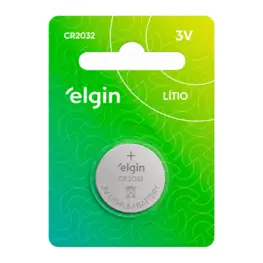 Bateria de Lítio Elgin CR2032 3V, para Placa-Mãe, 1 Unidade