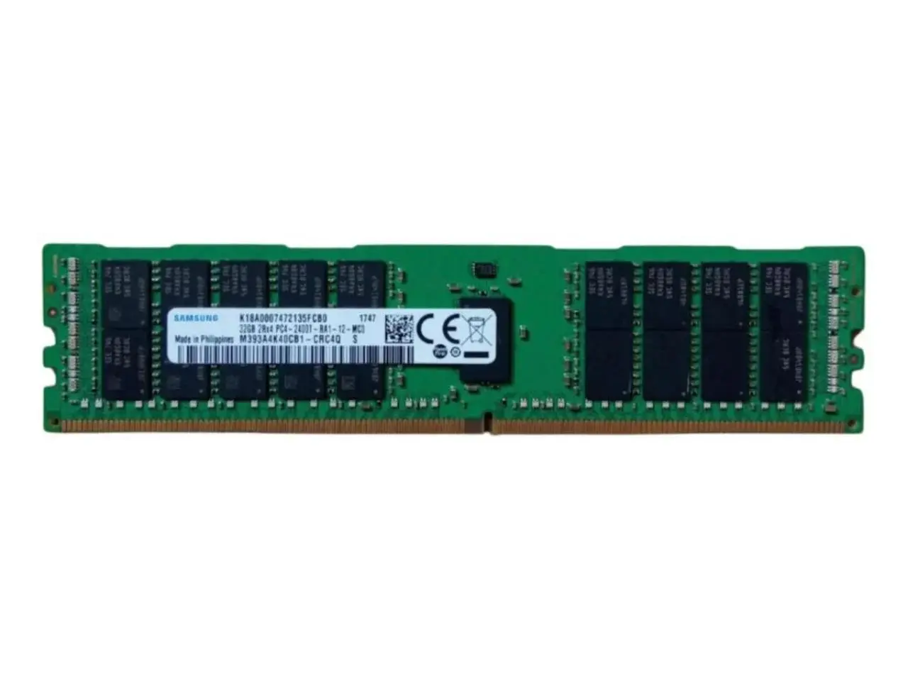 Memória Samsung 32GB DDR4 ECC RDIMM 2400MHz para servidor Dell