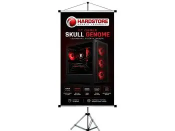 Porta Banner 1,80m Pedestal Tripé