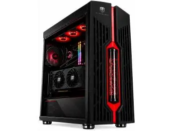 PC Gamer AlienwareZ Skull Genome (AMD Ryzen 5 5500 6-Core, 16GB DDR4, 512GB SSD NVMe, Radeon RX 7600 8GB) + WaterCooler 360MM