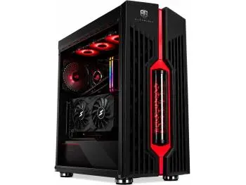 PC Gamer AlienwareZ Skull Genome (AMD Ryzen 5 5500 6-Core, 16GB DDR4, 512GB SSD NVMe, Radeon RX 580 8GB) + WaterCooler 360MM