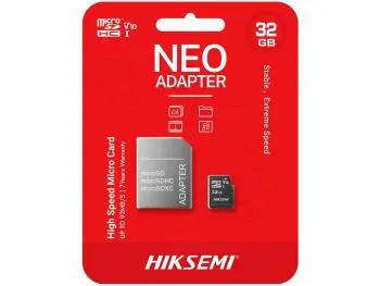 Cartão Hiksemi 32GB Neo microSD Card (Classe 10) U1, V10, UHS-I c/Adaptador - HS-TF-C1 32G