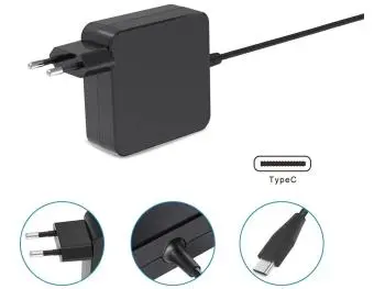 Fonte Carregador USB-C PD 45W Bivolt para Notebook, Tablet e Smartphones