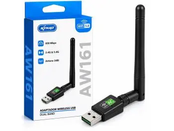 Adaptador KNUP KP-AW161 Wireless-AC 600Mbps Dual Band USB
