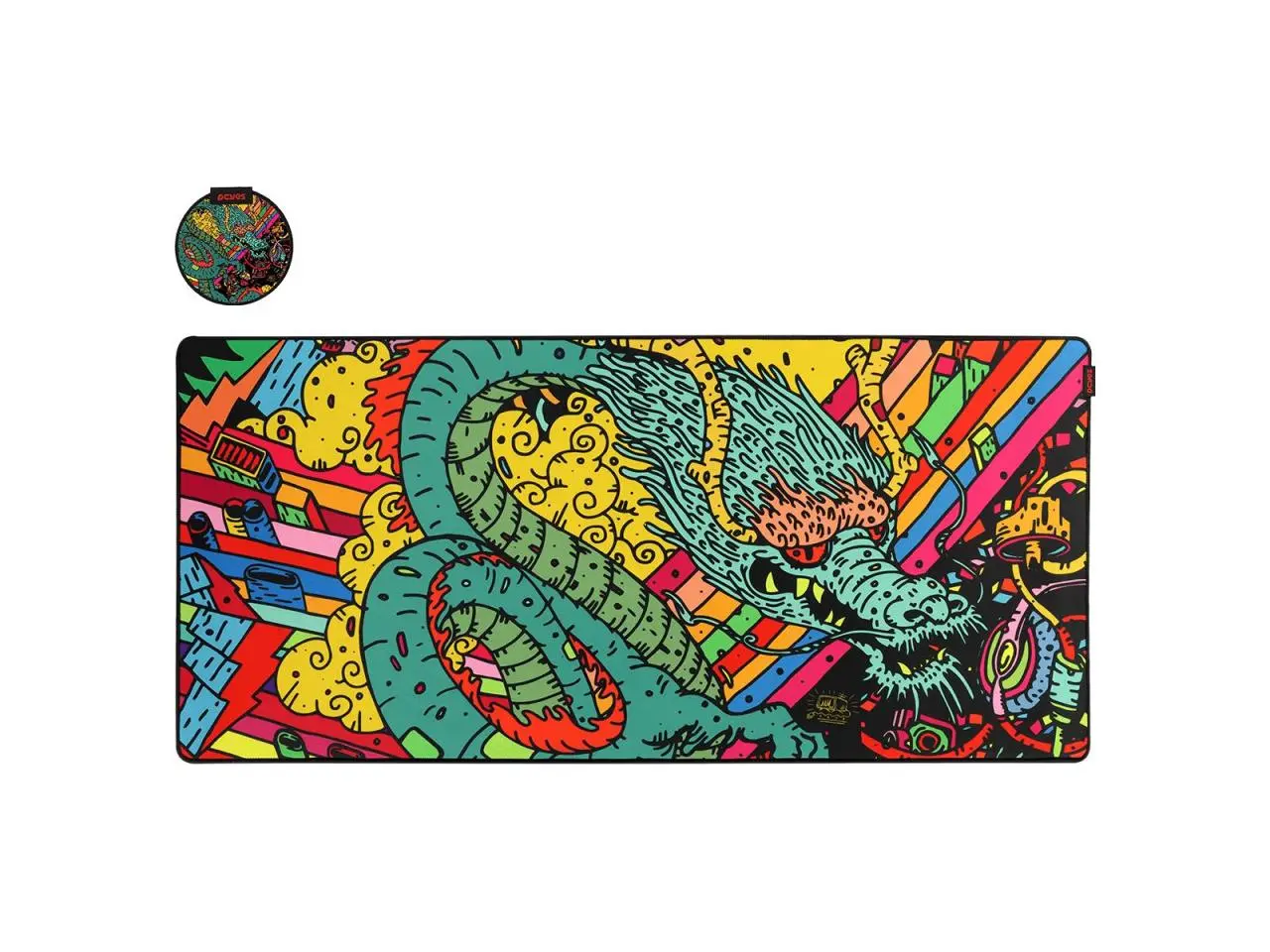 Mousepad PCYes Dragon Extended (900X420X3MM)