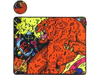 Mouse Pad PCYES Tiger (500X400mm) Speed Base Antiderrapante - PMT50X40