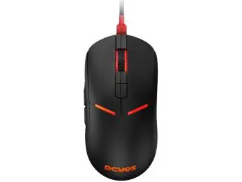 Mouse PCYes Gamer Argus, RGB, 12.400dpi, PMW3327, USB, Preto - PMGABV