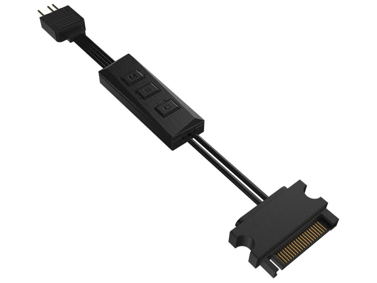 Controlador de LED PCYES Light Beam ARGB (Adaptador SATA para ARGB 5v 3 Pinos) - PLB1ARGB