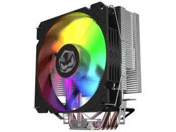 CPU Cooler PCYes Tundra 120 Black Vulcan LED RAINBOW (Intel/AMD) TDP 160W - ACTBKA120