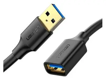 Cabo Extensor USB 3.0 Tipo-A (M) x USB Tipo-A (F) 0,5m Preto - Ugreen