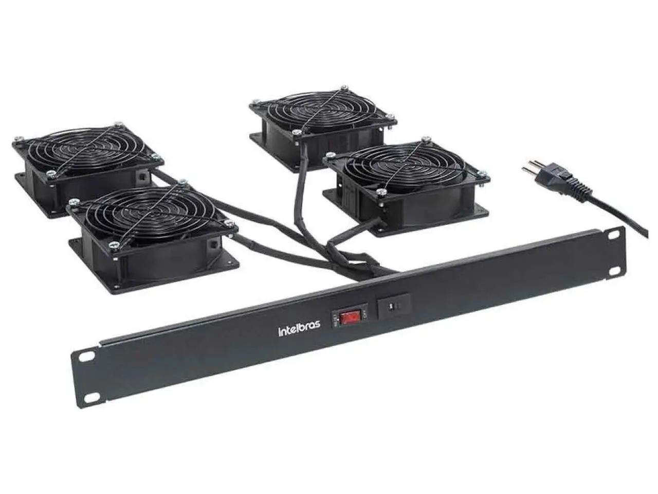 Conjunto de 4 Ventiladores Intelbras KVR 4V Para Rack Servidor - 4770008