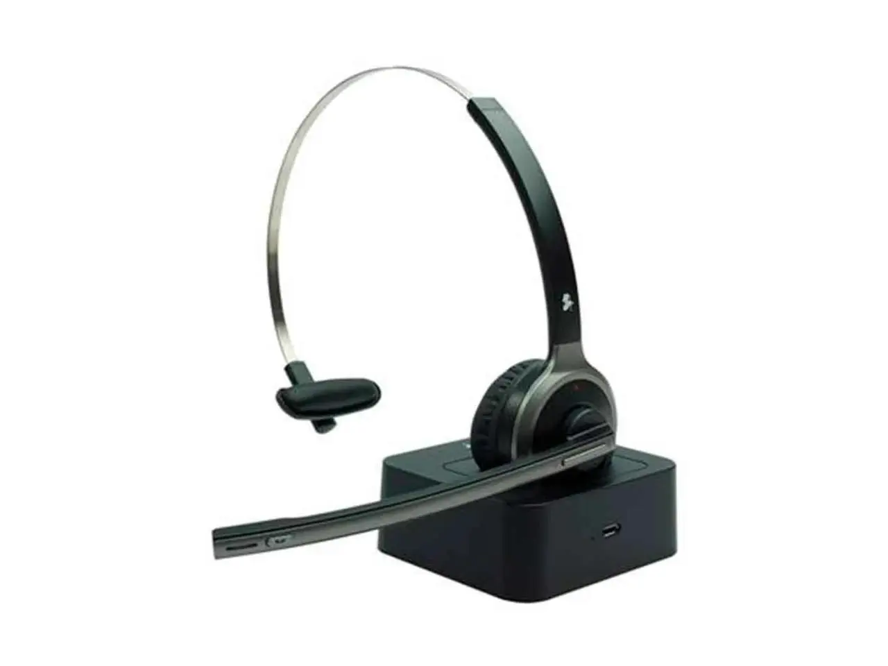 Headset Office 5+ Bluetooth com base de recarga - Preto