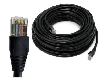 Cabo de Rede RJ-45 CAT6 20m - Preto