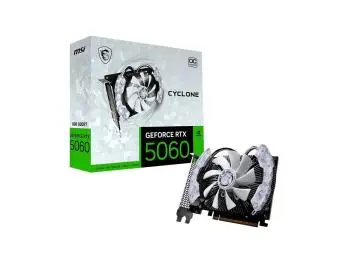 Placa de Vídeo MSI GeForce RTX 5060 Cyclone OC 8GB GDDR7 PCI-E 5.0 - 912-V812-205