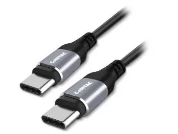 Cabo USB-C para USB-C 3.2 Gen 2 PD 100W 10Gbps Blindagem Tripla 1 Metro Preto - COMTAC 20129478