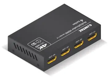 Splitter HDMI 1x4 4 Portas, 4K@30Hz, 1080p@60Hz, Preto - COMTAC 22129378