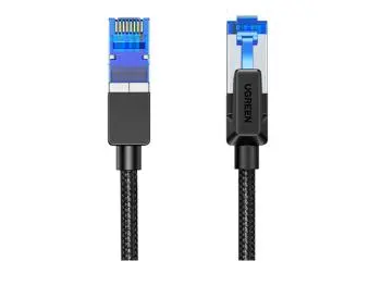 Cabo de Rede RJ-45 CAT8 F/FTP, trançado, 2m, Preto - Ugreen
