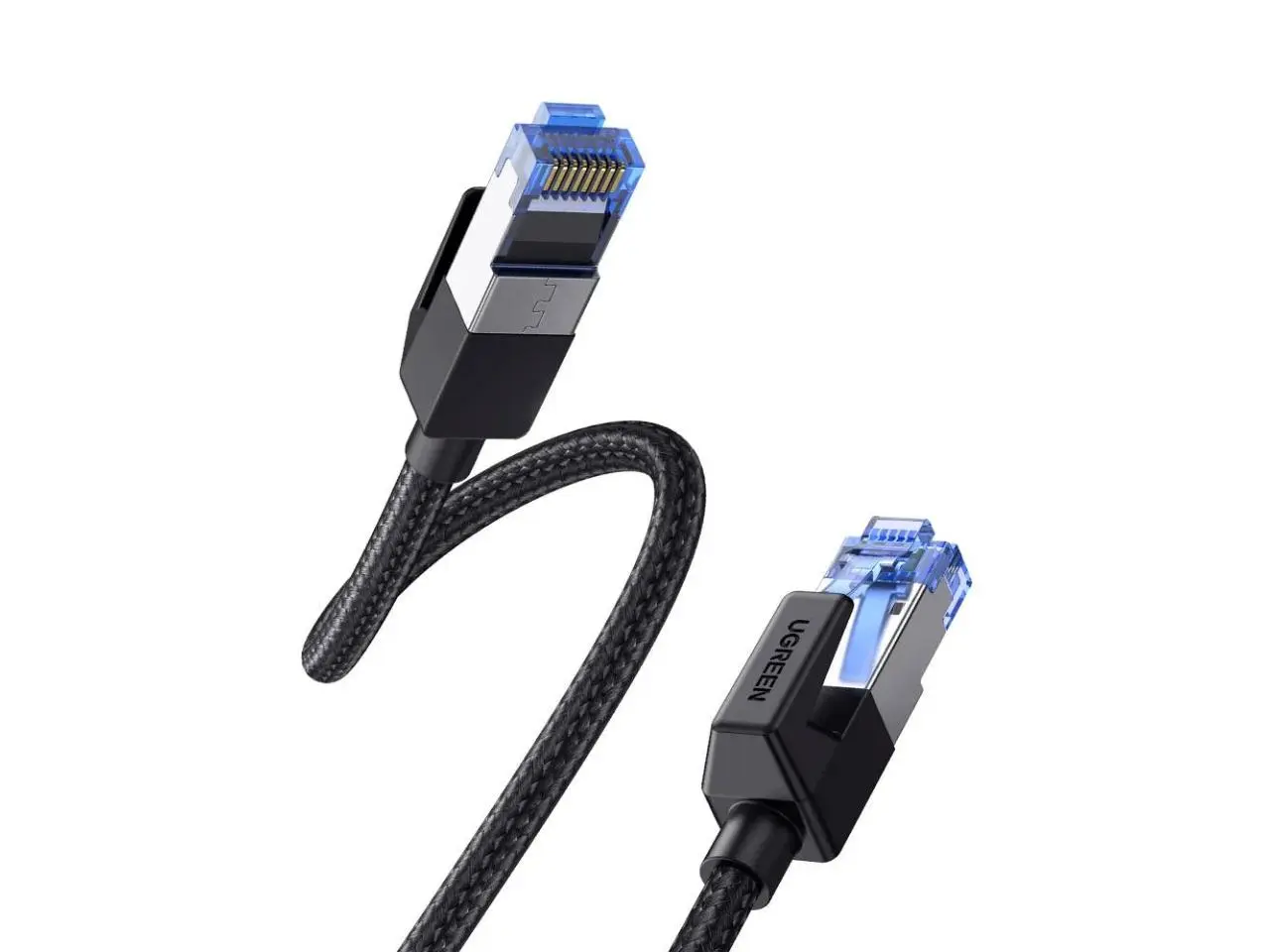 Cabo de Rede RJ-45 CAT8 F/FTP, trançado, 5m, Preto - Ugreen
