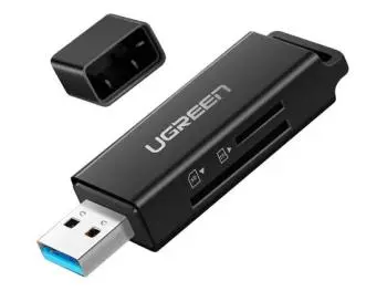 Leitor de Cartão Ugreen USB, 2 em 1, (SD e TF) - CM104