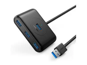 HUB Ugreen CR133 4 Portas USB 3.0 Preto
