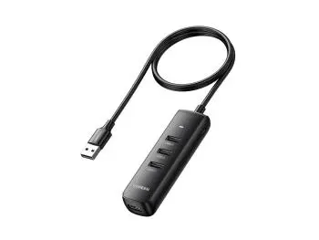 HUB Ugreen USB 3.0, 4 Portas USB 3.0 - Preto