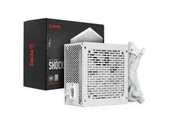 Fonte PCYES 500W Shocker White Ghost, PFC Ativo, ATX12V v2.3 80PLUS Branca