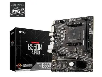 Placa Mãe MSI B550M-A PRO (Socket AM4/AMD B550/DDR4/M.2)